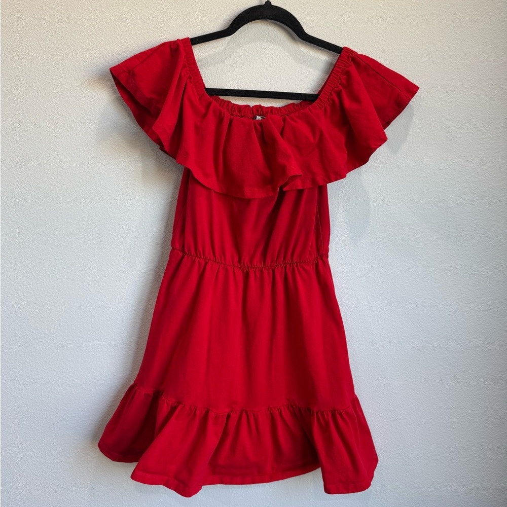 ASOS Vibrant Red Ruffle Dress